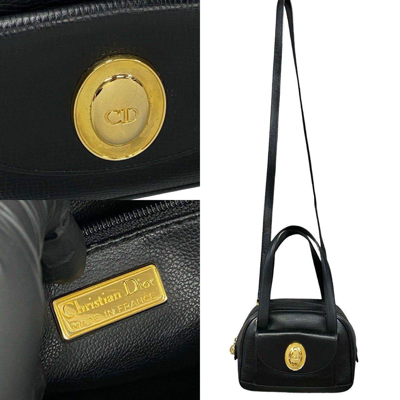 極 美品 Christian Dior クリスチャンディオール CD ロゴ 金具