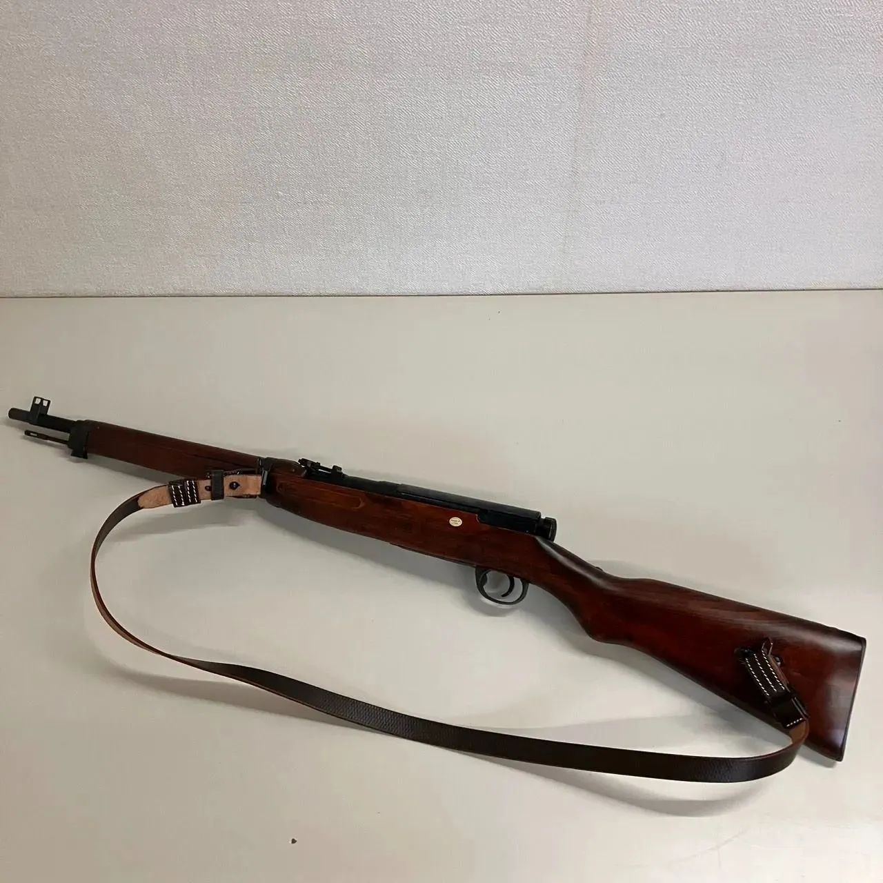 GI3 現状品 S-T 三八式歩兵銃 エアーコッキングライフル リアルウッド 中国製 収納バッグ付き 動作未 トリガー反応 済み サバゲー ミリタリー