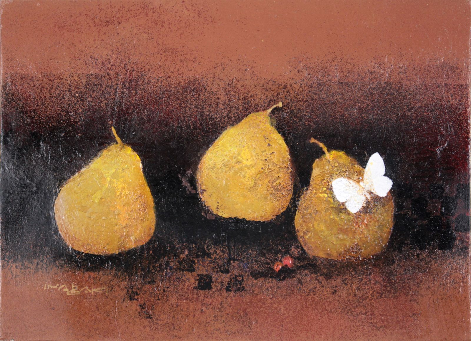 稲垣昌紀『白い蝶』油彩画【真作保証】 絵画 稲垣昌紀『白い蝶』油彩画【真作保証】 絵画 - メルカリ