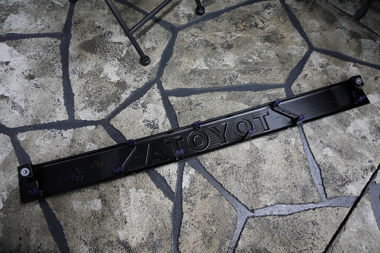 ZX純正バックドアガーニッシュASSY＆TOYOTA表面マットフィルム 完成品