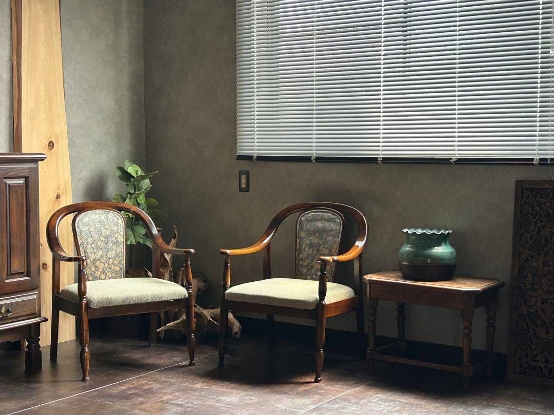 リメイク品　尾州生地　ホワイト座面　カリモク　コロニアル　アームソファ　Yn リメイク品 尾州生地 ホワイト座面 カリモク コロニアル アーム