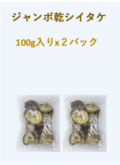 乾燥椎茸100g×２ <力士いたけ＞