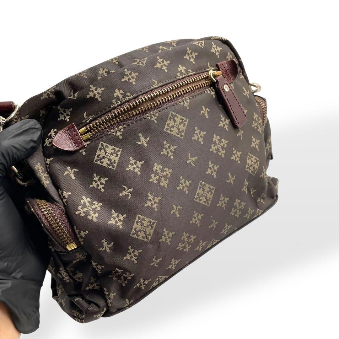 美品 Russet ラシット ショルダーバッグ ナイロン レザー