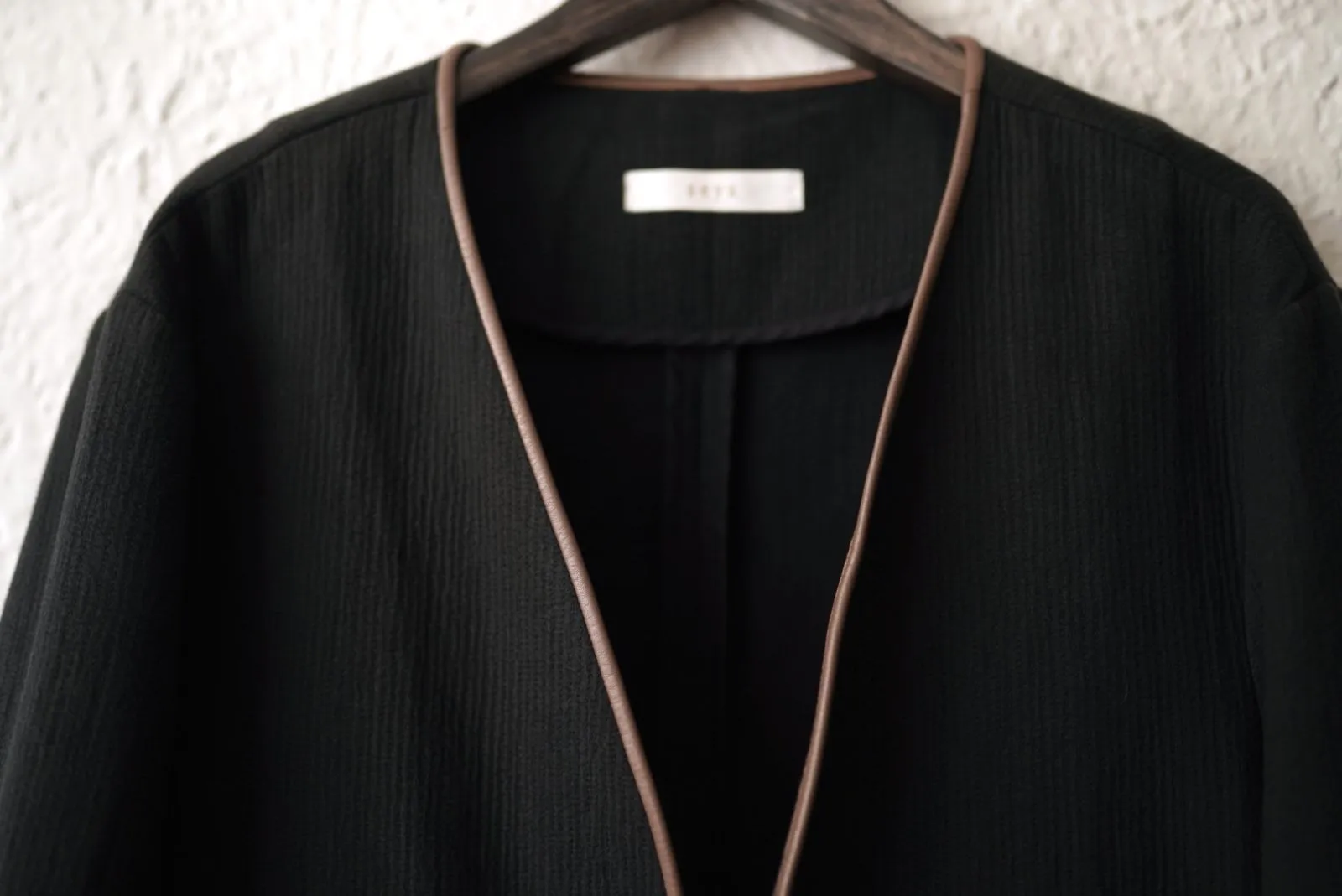 seya. Collarless jacket ノーカラージャケット