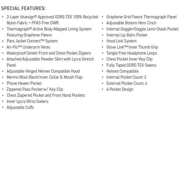 ゴアテックスジーティサーマグラフジャケット