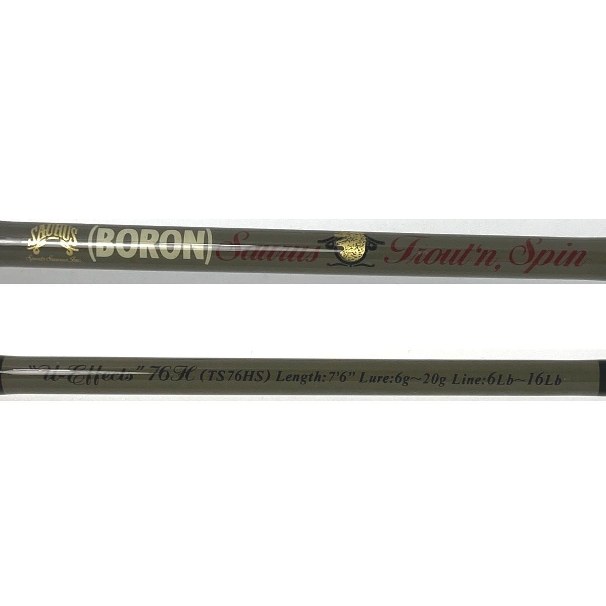 SAURUS ザウルス ボロン トラウトスピン ユーイフェクツ TS76HS 7'6