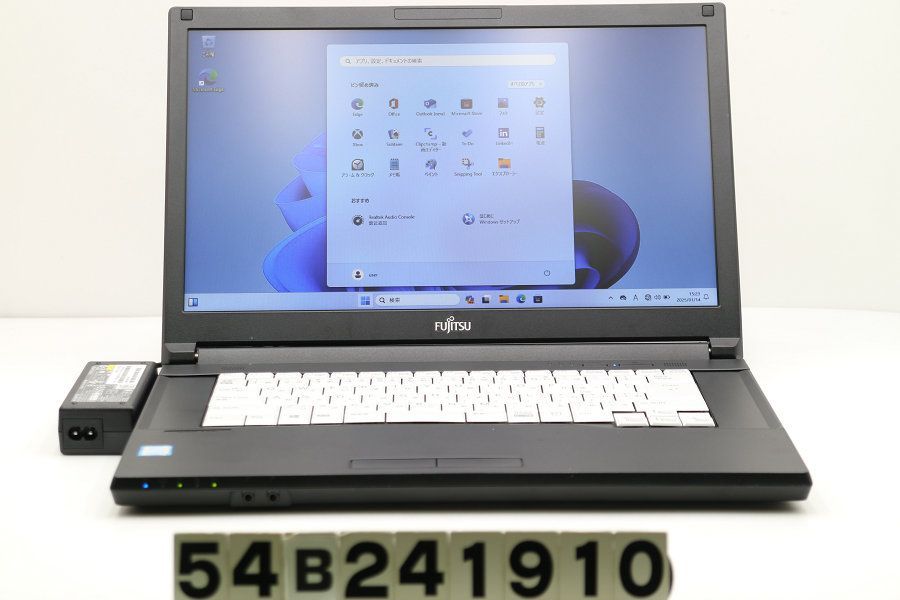富士通 LIFEBOOK A579/A Core i5 8265U 1.6GHz/8GB/256GB(SSD)/DVD/15.6W/FWXGA(1366x768)/Win11 【54B241910】