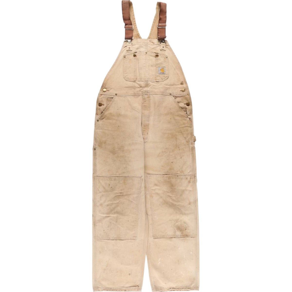 古着 00年代 カーハート Carhartt ダブルニー ダック オーバーオール メンズw38相当|eaa553769