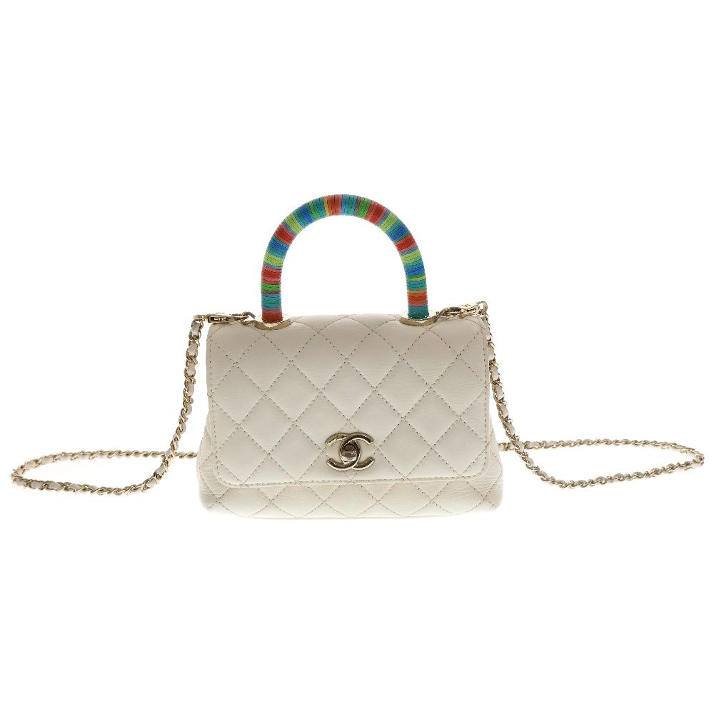 CHANEL (シャネル) マトラッセ トップハンドル 2WAY ハンドショルダー  