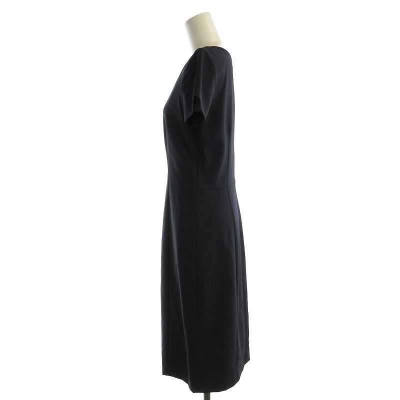 Theory セオリー ワンピース ネイビー 半袖 新品未使用タグ付き 新品タグ付）セオリー ワンピース ネイビー サイズ2 - メルカリ