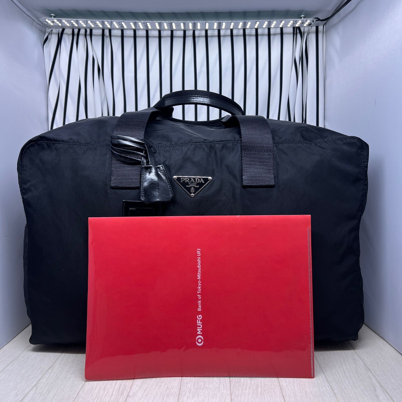 格安】PRADA×プラダ 2Way斜めがけ特大パドロックボストンバッグ - メルカリ