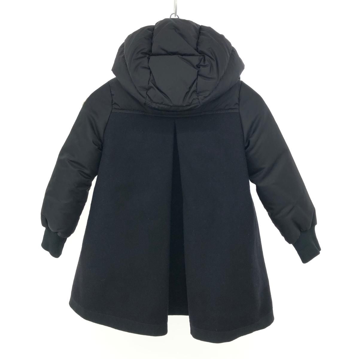 良好 MONCLER モンクレール ダウンコート キッズサイズ8A ブラック 