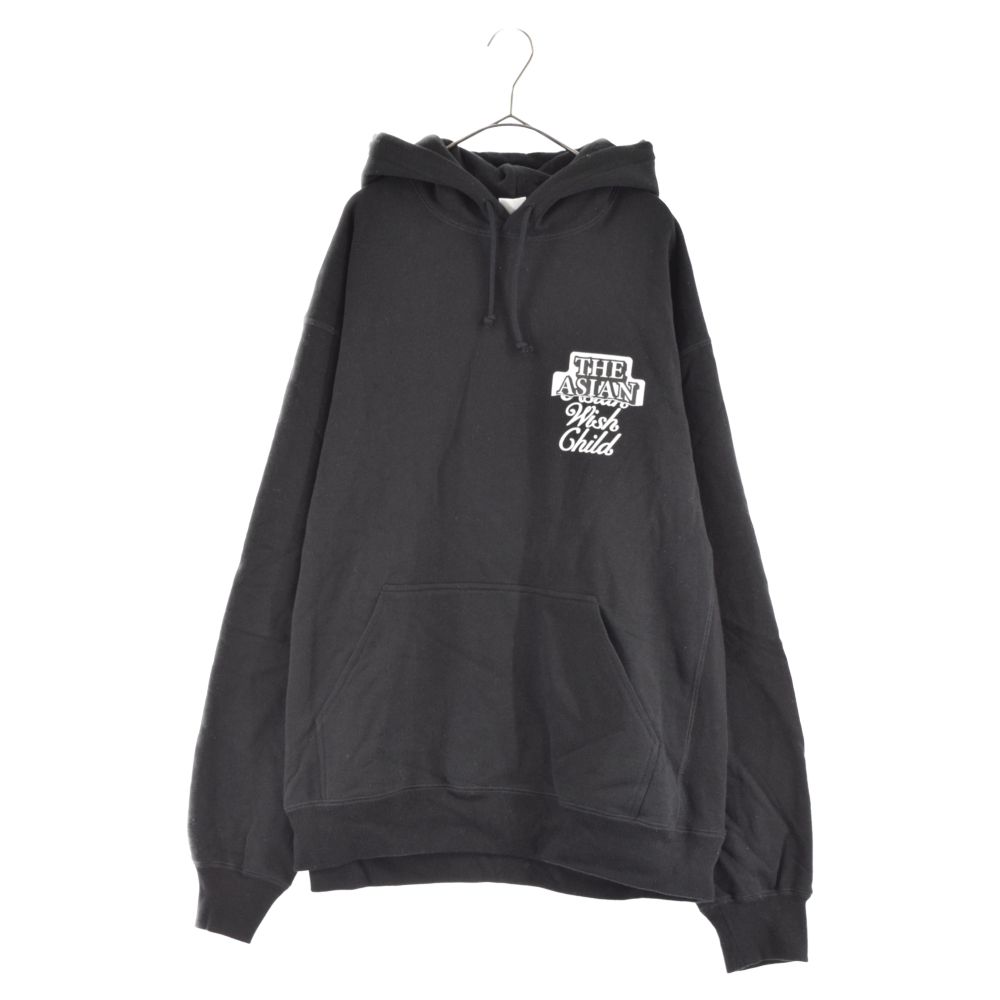 グレー VERDY the black eye patch hoodie