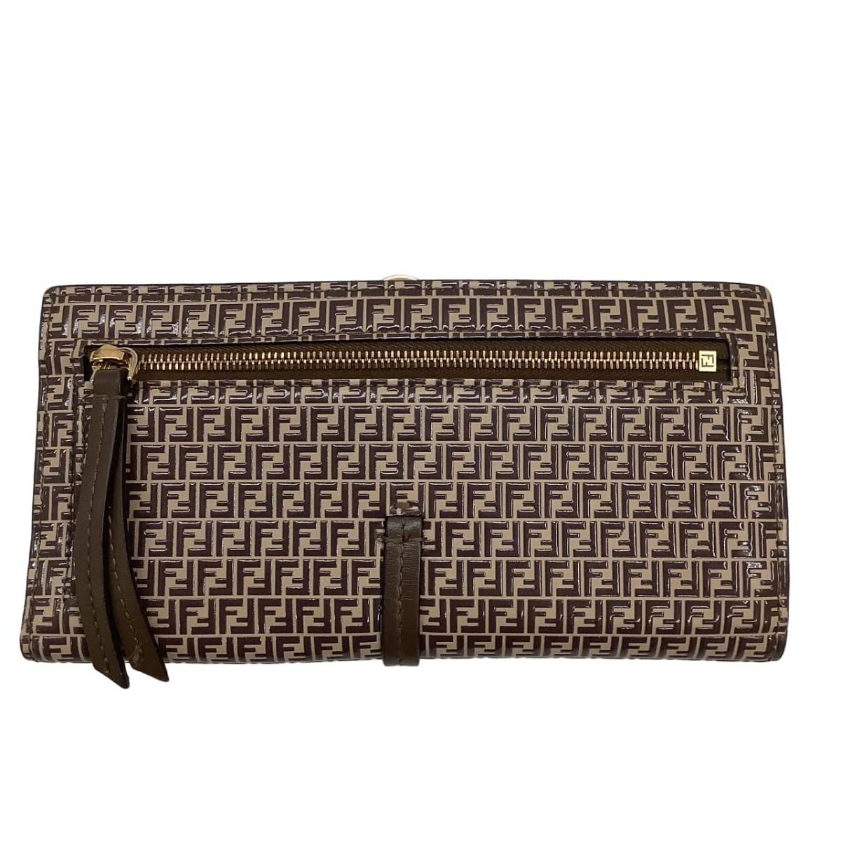 Fendi FFロゴ柄 長財布 ブラウン Fendi FFロゴ長財布 ブラウン/ベージュ - メルカリ