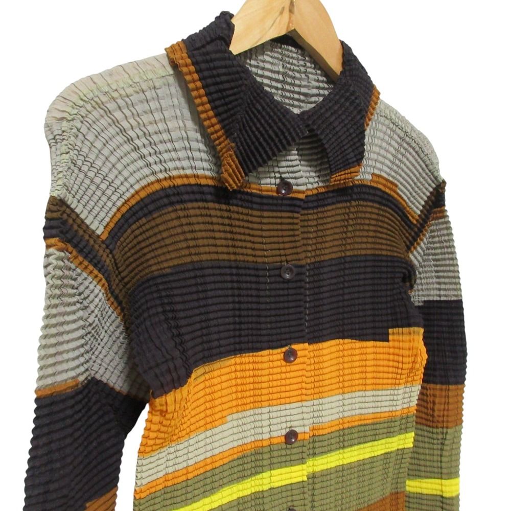 HAI  ISSEY MIYAKE  イッセイミヤケ　長袖　M〜L ボーダー 楽天市場】ISSEY MIYAKE イッセイミヤケ 長袖 パーカー Hooded