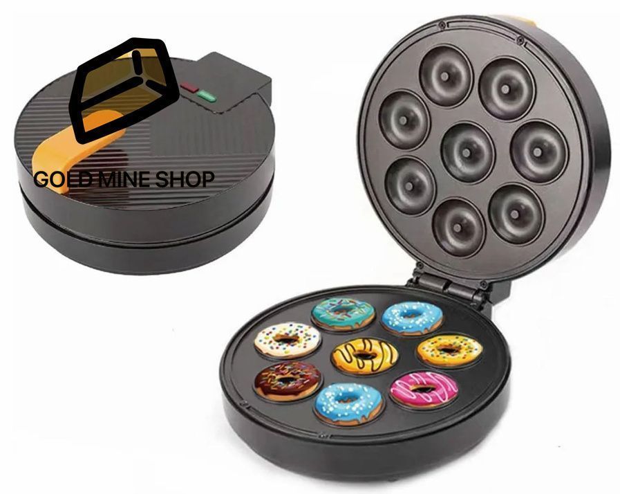 8穴電気ベーグルマシン 1400Wキッチン自動パンケーキドーナツメーカー ノンスティックコーティング LEDインジケータライト スナックバ