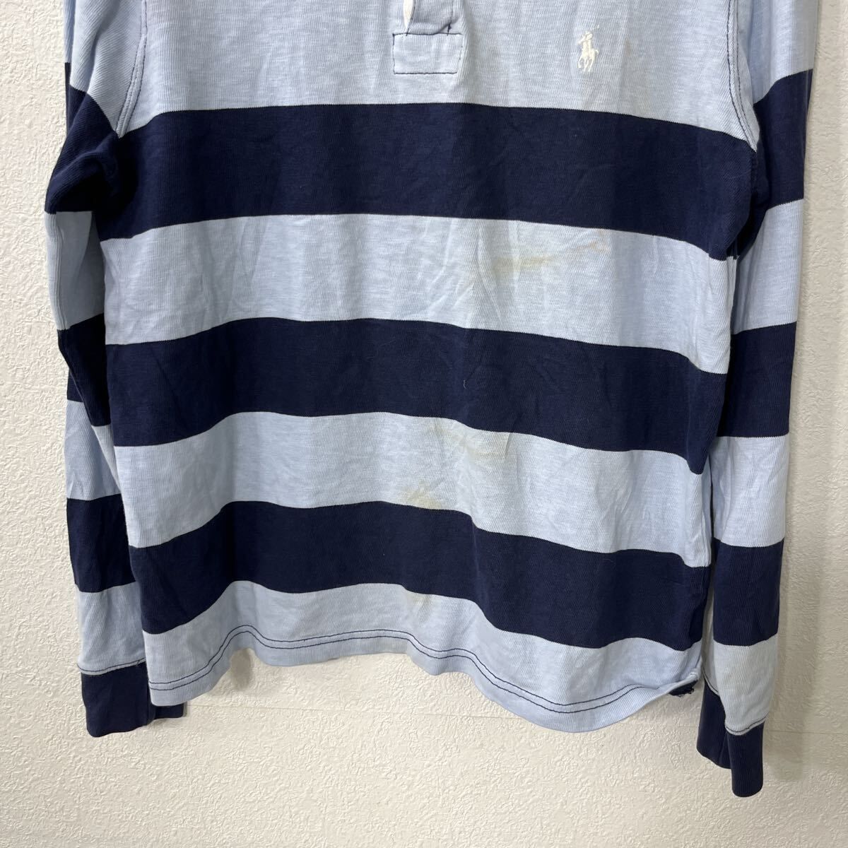 POLO RALPH LAUREN 長袖 ポロシャツ M ブルー系 ポロラルフ