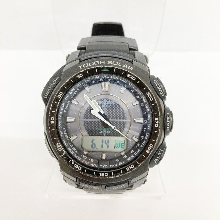 ☆CASIO カシオ 腕時計 PRO TREK 5214 PRW-5100 ブラック - メルカリ