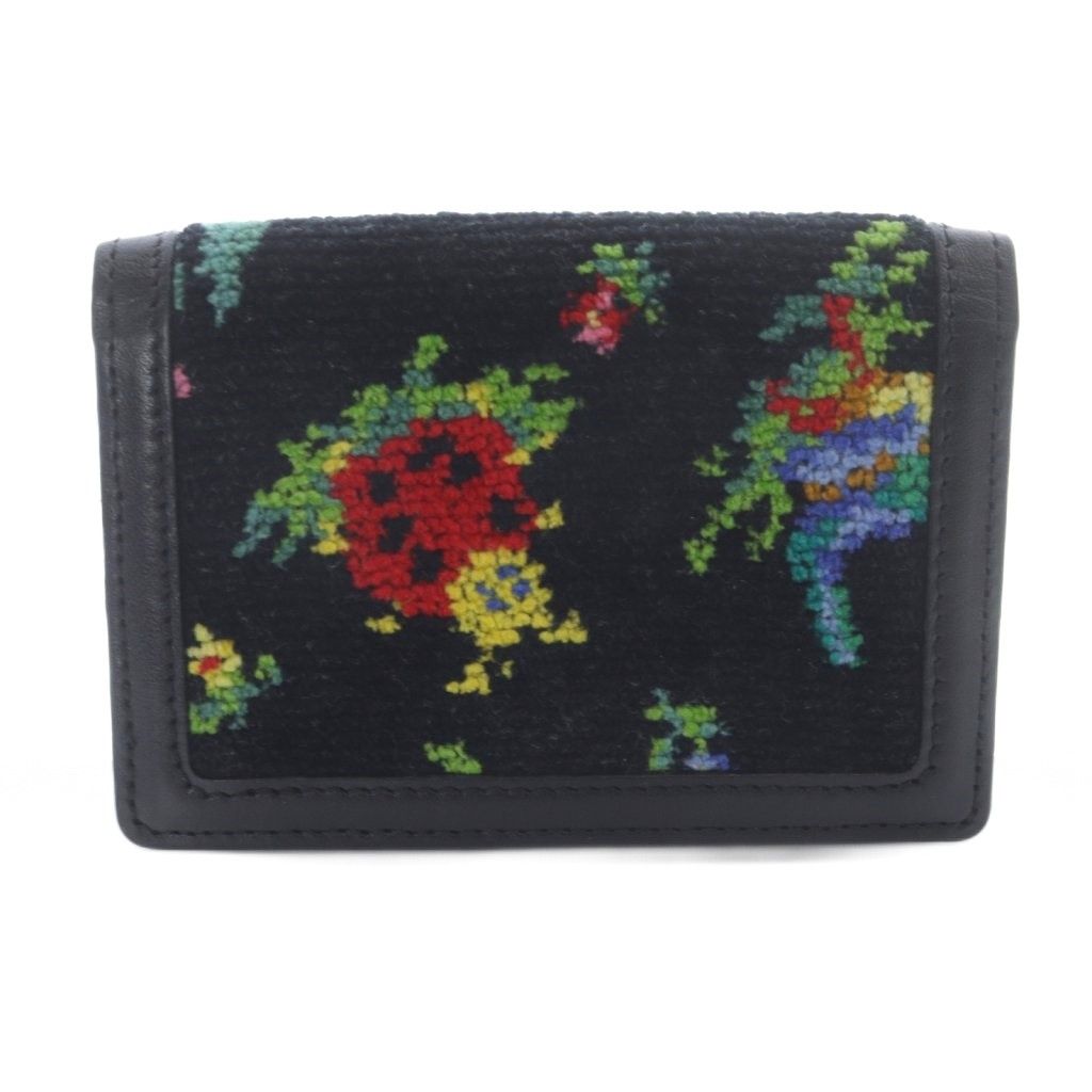 フェイラー ハイジ 二つ折りカードケース 切替 黒