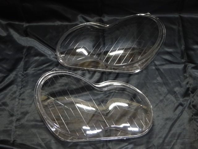 新品 社外 リペア レンズ ベンツ W203 Cクラス C180 C200 C230 C240 C280 2000年～2007年 ヘッドライト用 左右セット 在庫有り! 即納!