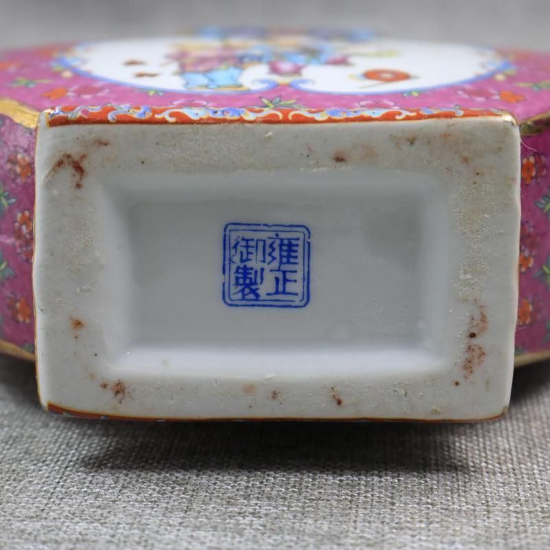 清乾隆琺瑯彩飄花嬰戯扁瓶   陶磁器  現代工芸品 美術品 置物 清乾隆琺瑯彩飄花嬰戯扁瓶 陶磁器 現代工芸品 美術品 置物