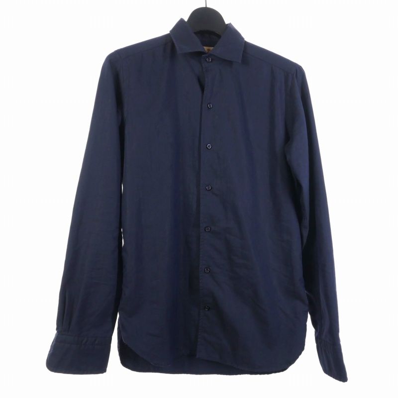 Guy ROVER ネイビー 長袖シャツ XL GUY ROVER 【20%OFF】ギローバー シャツ 長袖 GUYROVER 鹿の子