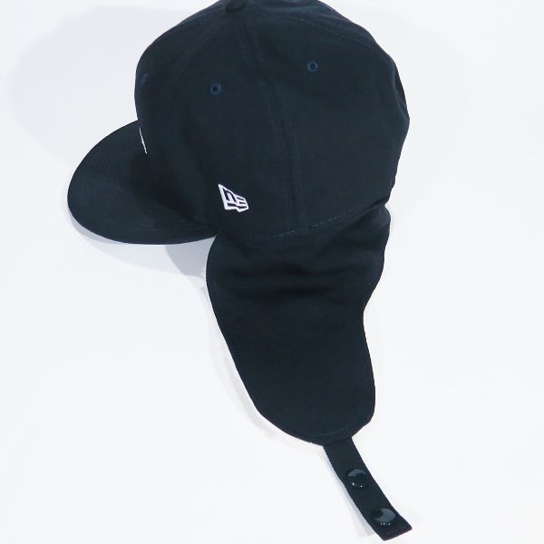 SUPREME シュプリーム 21AW EARFLAP BOX LOGO NEW ERA イヤーフラップ ボックス ロゴ ニューエラ キャップ ネイビー 帽子