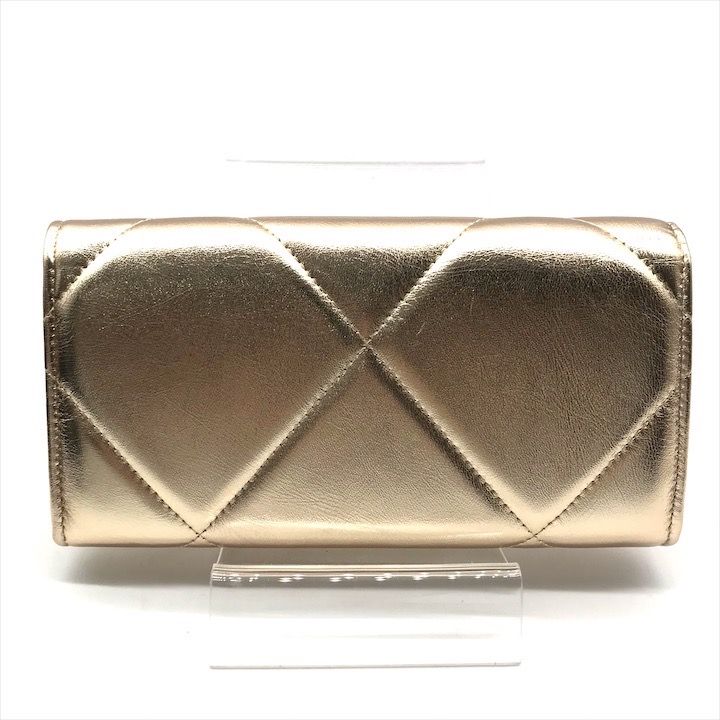 超美品 CHANEL シャネル ココマーク 長財布 ウォレット ラムスキン