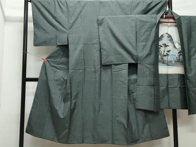 平和屋着物●男性 本場大島紬 アンサンブル 100亀甲 総詰め 正絹 CAAX1079vf