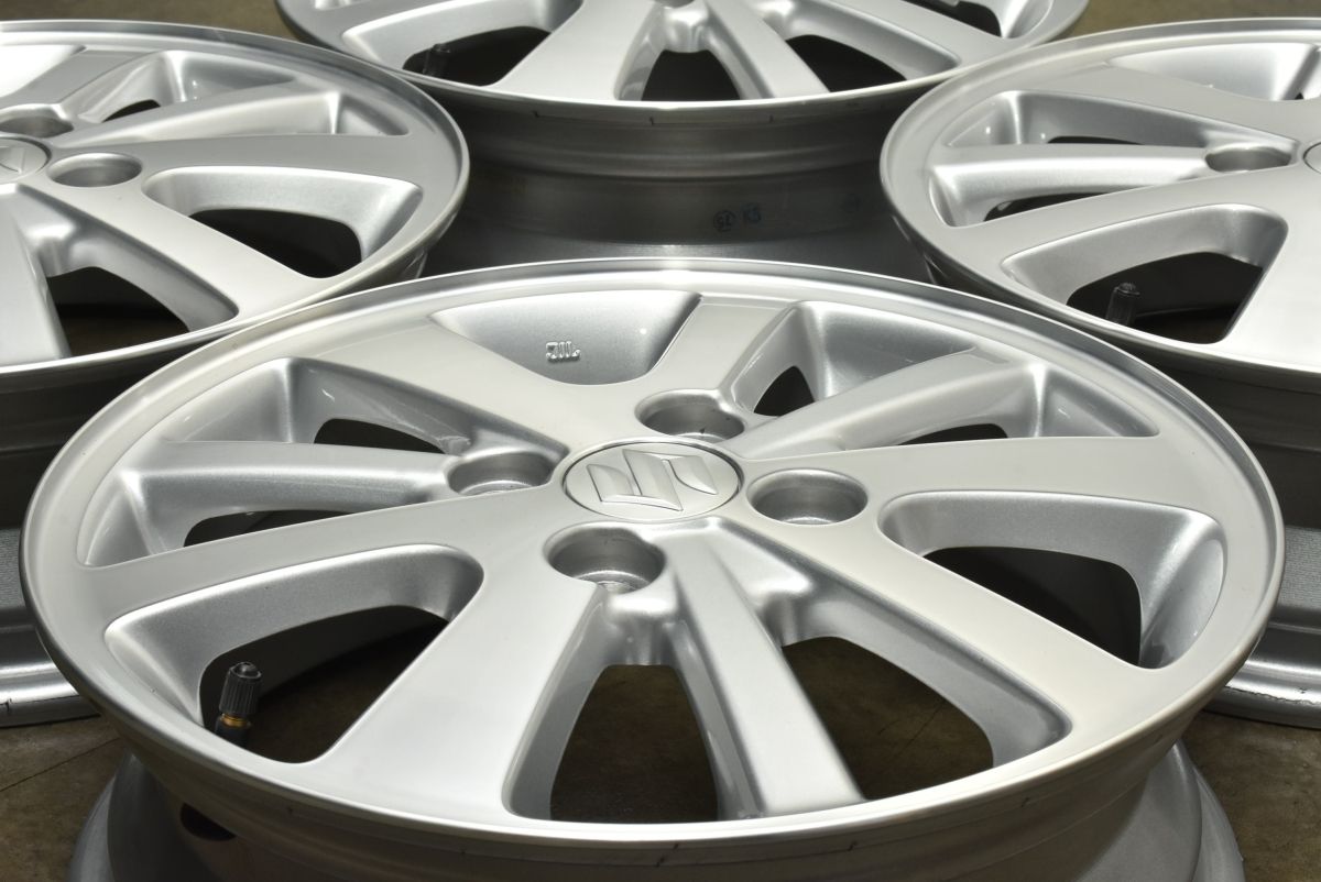 程度良好品 スズキ エブリイワゴン 純正 14in 4.5J 50 PCD100 4本セット スタッドレス用 流用に ワゴンR アルト ラパン MRワゴン