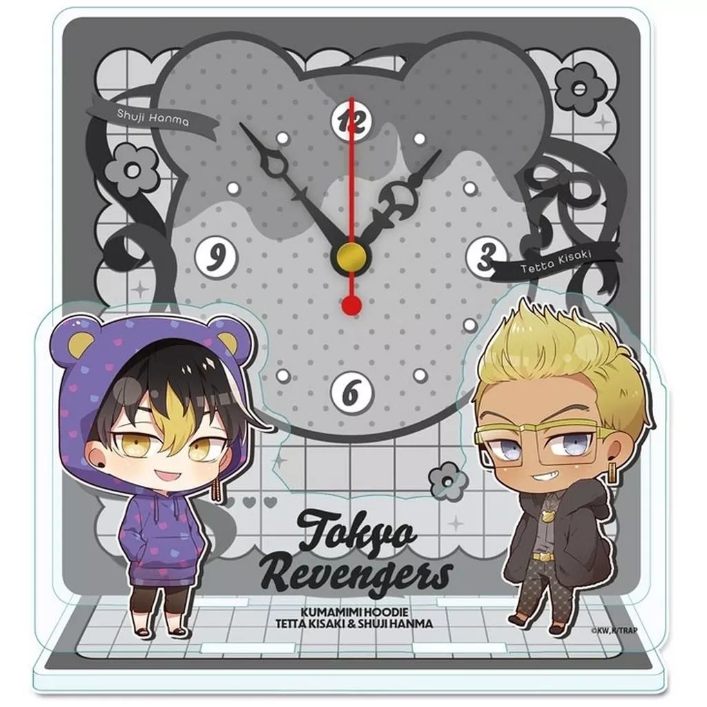爆買い，送料無料 【中古】置き時計・掛け時計 稀咲鉄太＆半間修二(くまみみパーカーver.) ぷちちょこ ミニアクリル置時計 「東京リベンジャーズ」 掛時計・柱時計