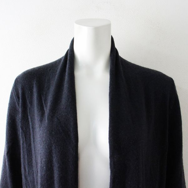 n100 エヌワンハンドレッド カシミヤ100% ロングニットカーディガン 34