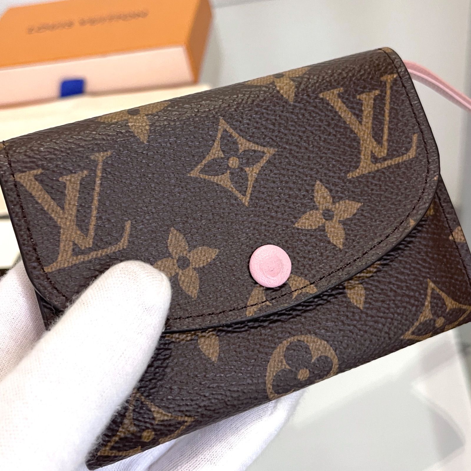 LouisVuitton】ポルトモネ ロザリ 名刺入れ コインケース ミニ財布