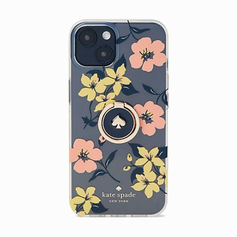 新品☆ケイトスペード iPhone13 ケース 花柄 スマホリング付き 新品 ケイトスペード 花柄 iPhone 13 用ケース リング付 - メルカリ