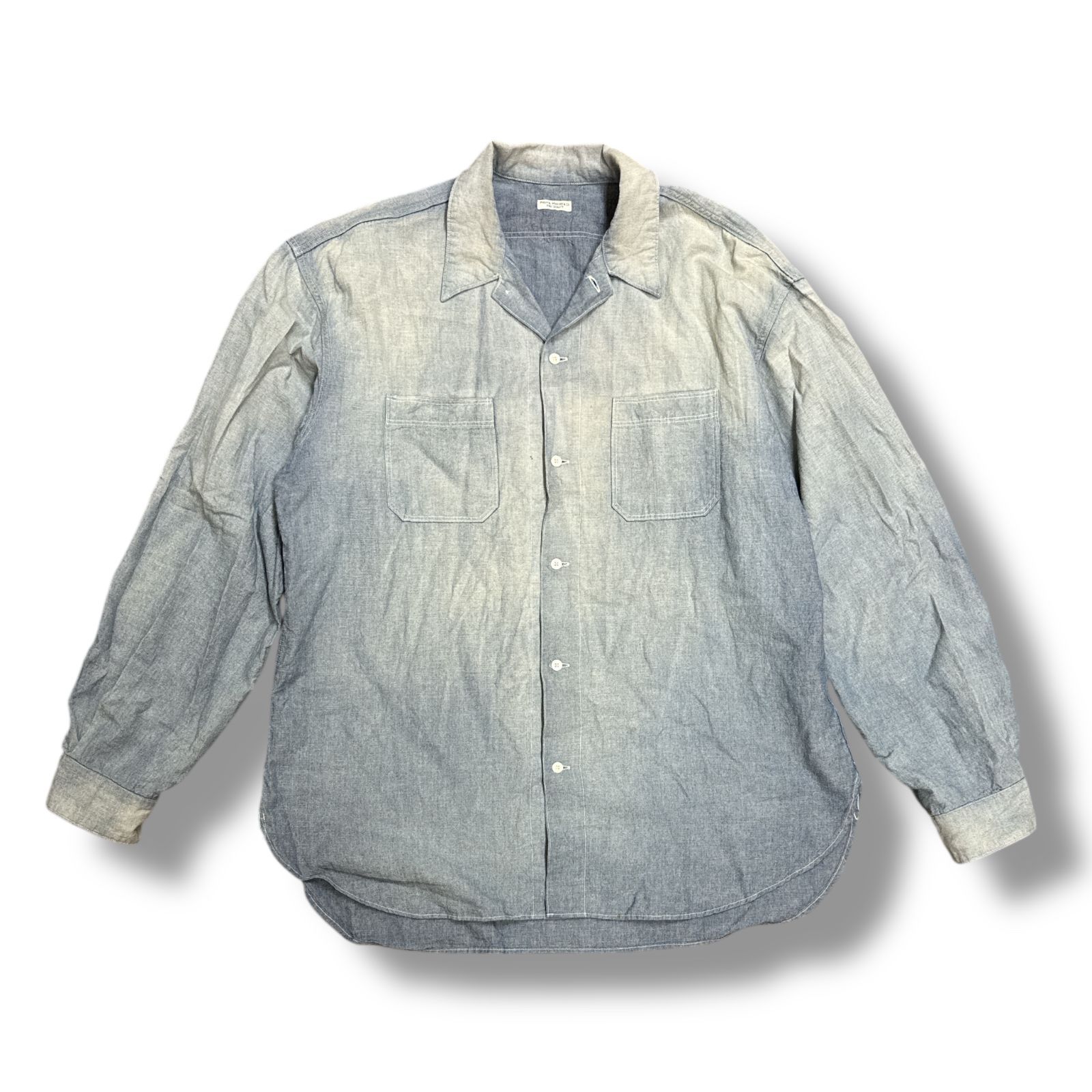 参考上代37400円 PHIGVEL MAKERS Co. CHAMBRAY WORKADAY LS