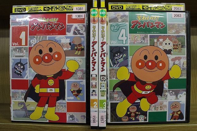 DVD それいけ!アンパンマン '22 1〜4巻セット(未完） ※ケース無し発送 ...