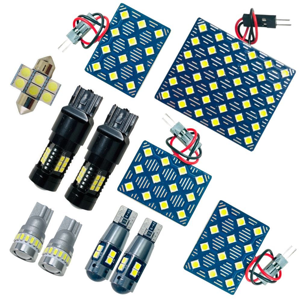 プリウス NHW20 適合 超鬼爆 新型基板 3030SMD LED ルームランプ セット 室内灯 車検対応 パーツ トヨタ ホワイト 読書灯
