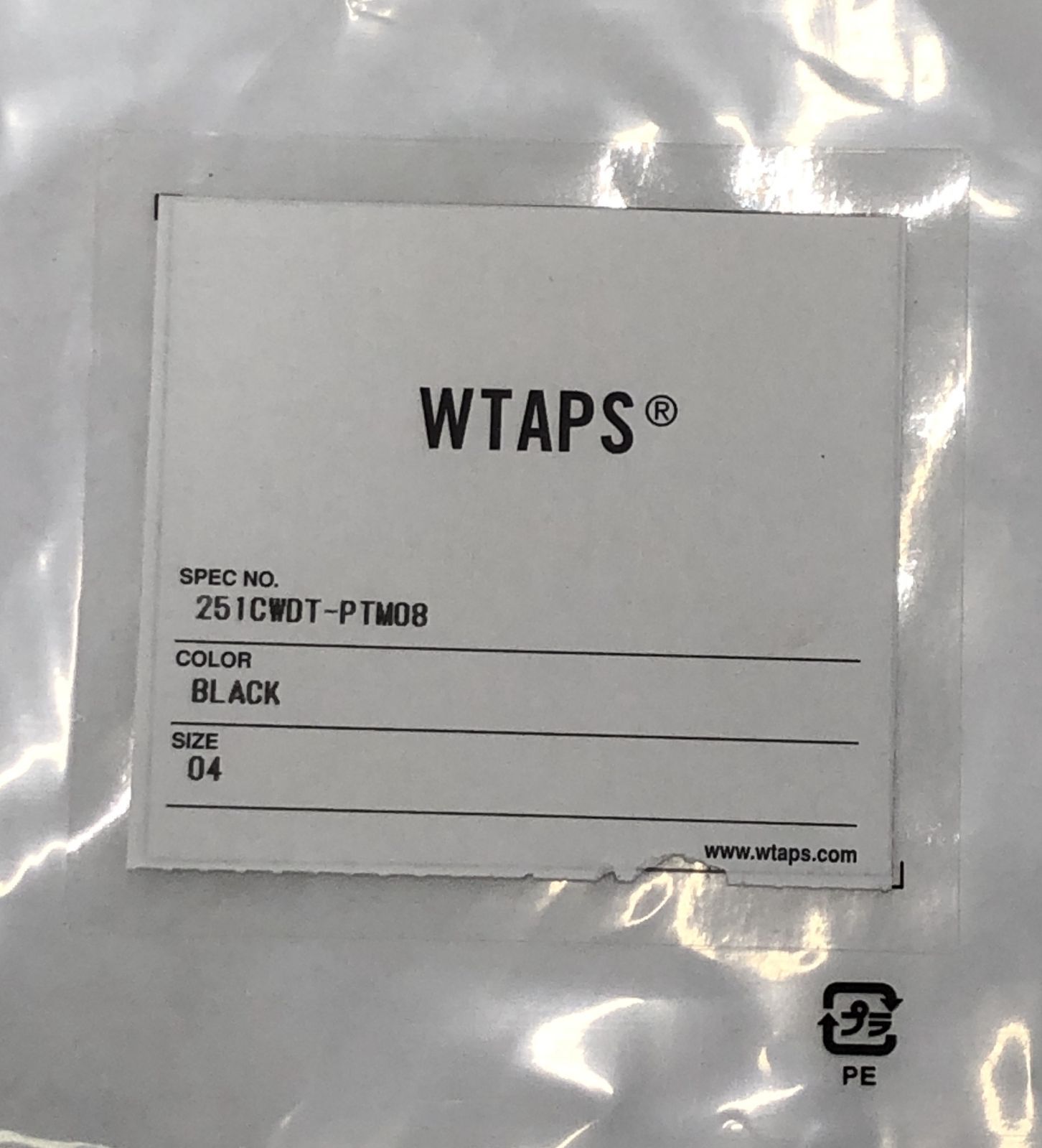 WTAPS ダブルタップス　23AW TROUSERS 黒 S WTAPS ダブルタップス ショートパンツ ブラック サイズ04 タグ