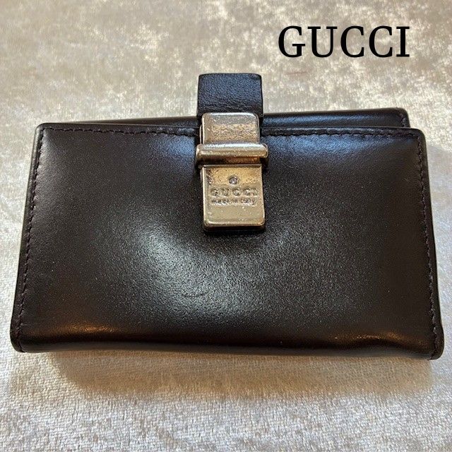 近年モデル✨グッチGUCCI◇6連レザーキーケース　プラスチックモーメント GUCCI グッチ キーケース 6連キーケース メンズ 新作 新品