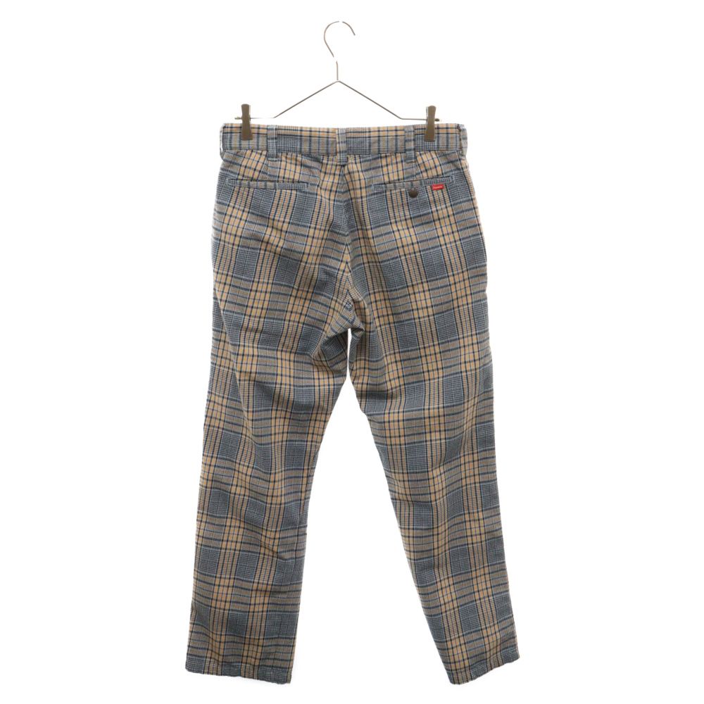 SUPREME (シュプリーム) 19SS Work Pants Blue Plaid ワークパンツ 