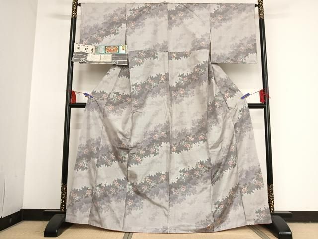 平和屋着物○本場大島紬 白大島 名匠たかし 本場大島紬 7マルキ  