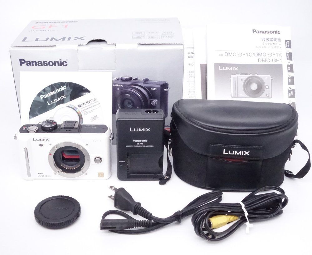 極上品】Panasonic パナソニック LUMIX DMC-GF1 ホワイト ボディ