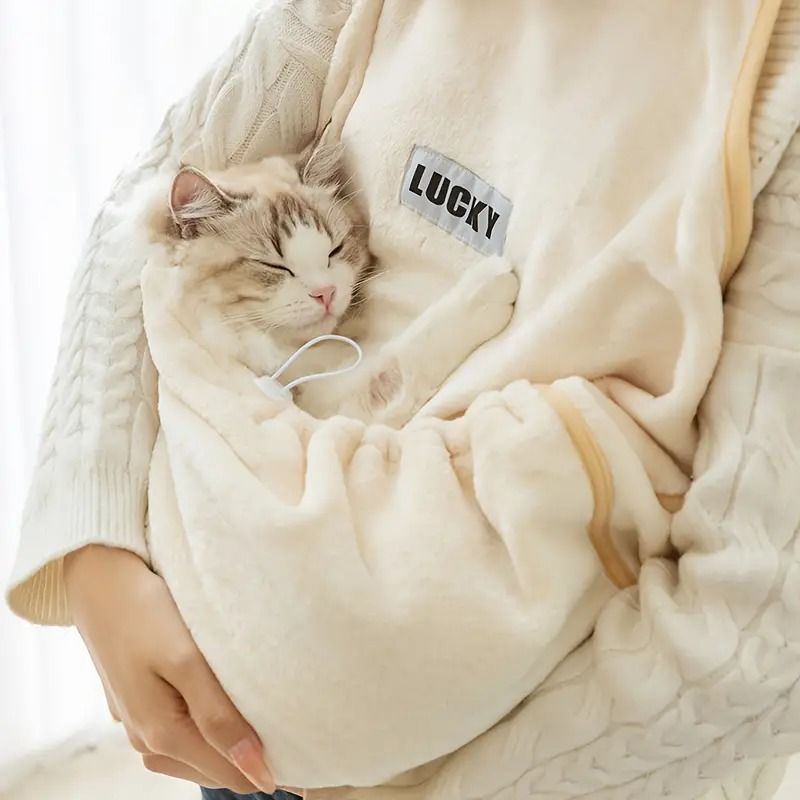 ペットスリング 肩掛け 犬猫用 ペット用 抱っこ紐 ペット寝袋 抱っこ用エプロン 猫用カンガルーエプロン 白色 黄色 2色展開 ペットスリング 猫 抱っこ紐 カンガルーポケット ペット猫寝袋 便利グッズ