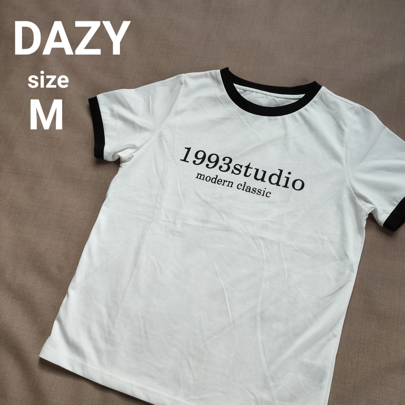 新品未使用】DAZY (SHEIN) デイジー 半袖 リンガー Tシャツ プリント M