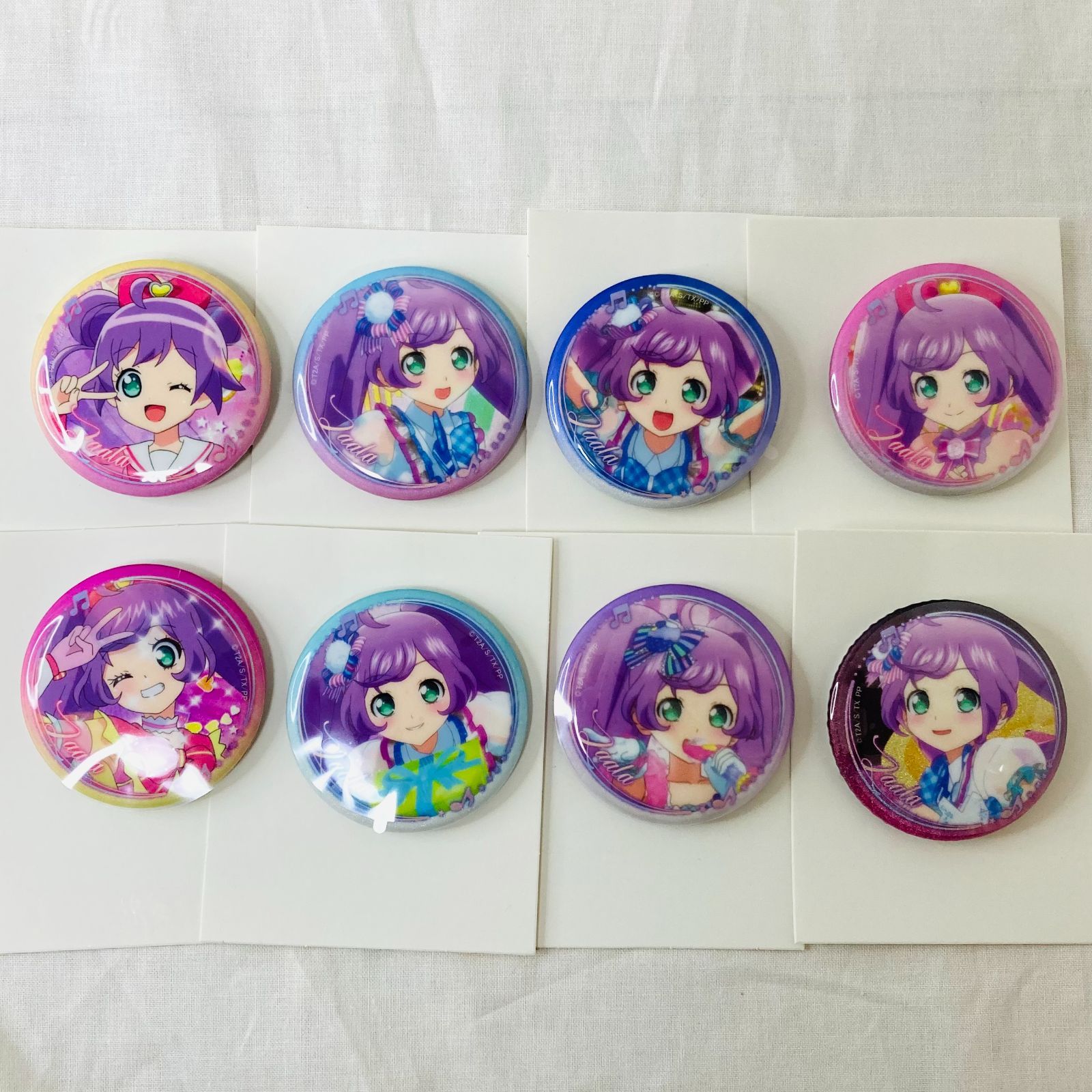 プリパラ ファルル ハート 缶バッジ 公式】プリパラ JOYOUTH 海外限定 中国限定 缶バッチ8個セット 真中ら