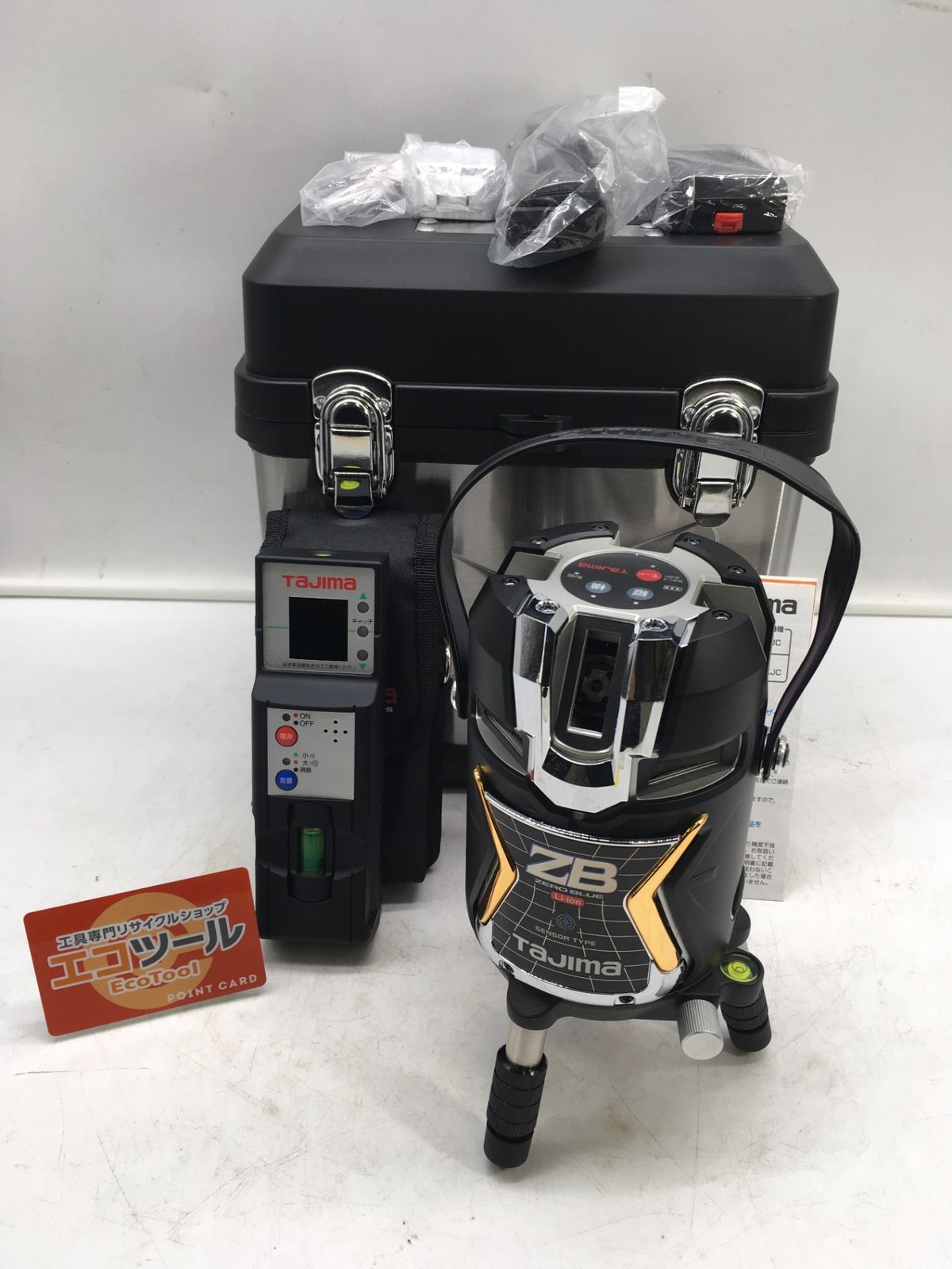 ♥に近い 〇TAJIMA|タジマ ブルーグリーンレーザー墨出し器ZEROBLUE 本体 ケース バッテリー1個 ZEROBL-KJC ITL1BYO1D6R6 エコツール岡崎インター店 M02