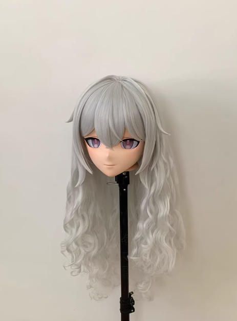 全頭マスク フルマスク ドール ヘッドロリータ人形 コスプレ 着ぐるみ 全頭マスク カツラ付き 月神OR フルマスク ドール ヘッド
