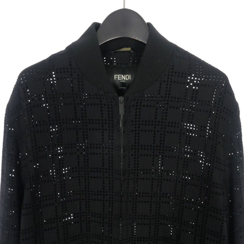 FENDI ブルゾン FW0162 A7FG フェンディ FENDI ジップアップブルゾン ジャケット メッシュ 44