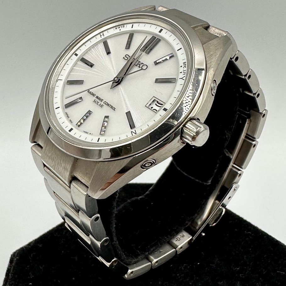 セ*ト様 【訳あり】SEIKO セイコーブライツ 7B24-0BH0 ブラック セイコー ブライツ 7B24-0BH0 電波ソーラー 時計 腕時計 メンズ
