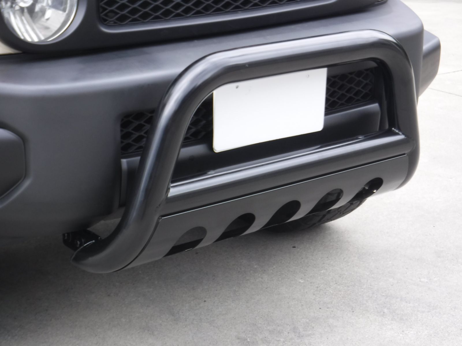 トヨタ FJクルーザー フロント グリルガード ブルバー ブラック 一体式